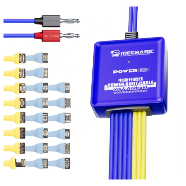 Mechanic Power Max Intelligent Anti-burning Power Boot Cable for iPhone 6 to 15PM & Android (12V Input)